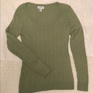 LOFT - 💚 Cable Knit - V-Neck Sweater 💚